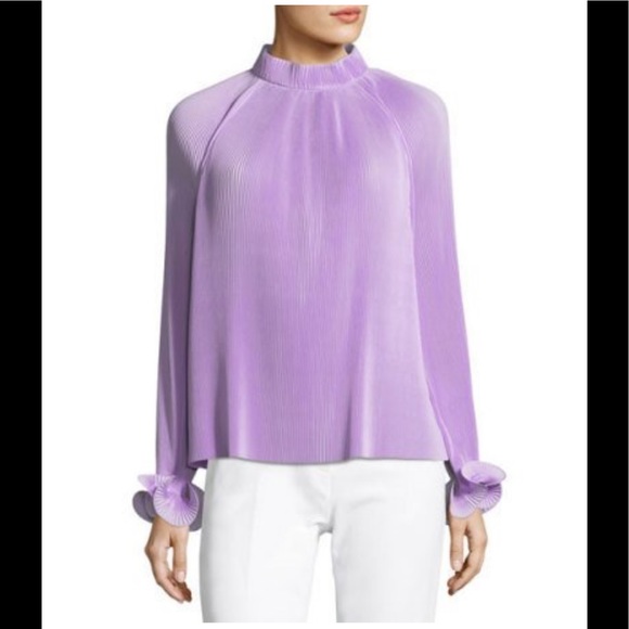 tibi pleated crop top